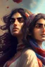 Placeholder: life, freedom, Persian girls, digital art, 4k, full detail, high resolution