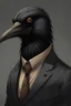 Placeholder: Crow-headed businessman