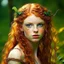 Placeholder: pretty girl, aged 19, ginger, faun, satyr, fantasy, attractive, narnia