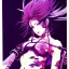 Placeholder: beautiful punk girl, hyper detailed, hyperdetailed, intricately detailed, illustration by <Katsushika Hokusai> <Yoji Shinkawa>, purple tones,