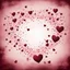 Placeholder: Light Pink And Maroon Whirling Mini Hearts In Air Romantic Grunge Background.