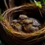 Placeholder: little birds sleeping in nest