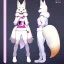 Placeholder:  a fox fursona, well drawn, 8k, high quality, realistic, masterfully drawn, fur, furry, fursona reference sheet, in frame, full body portrait, anthropomorphic, screen for a face, backlighting, soft coloring, pastel coloring, animal legs, paws,