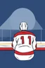 Placeholder: simplified illustration of hockey player sitting behind the boards