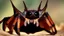 Placeholder: a national geographic style photograph of a bat lizard spider hybrid 4 wings and 4 legs