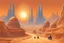 Placeholder: A [complicated sci-fi] alley of sphinxes, Imagination Unveiled, on the desert planet Gliese, Captivating