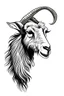 Placeholder: a goat 2d with horn