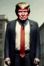 Placeholder: Ultra realistic image night, Donald trump zombie, zombie performance, suit, blood, torn arm, night, waist up view, the walking dead style, dark ambient, highly detailed, White House background, concept art, unreal engine 5, ray tracing, RTX, focal lighting, ultra detail, volumetric lighting, 3d, finely drawn, high definition, high resolution.