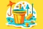 Placeholder: cool fun beach brand beach wear random design seaside bucket and spade sunshine abstract objects machines like havana brand full page like basqiat