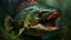 Placeholder: piranha oil painting