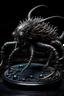 Placeholder: tabletop role-playing miniature of a devil-nazgul-deep-sea-amphipod-hybrid in the style of giger. full body. concept art hyperrealism