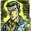 Placeholder: a nostalgic comicbook image of a comic book style character