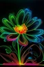 Placeholder: floral fluorescent art