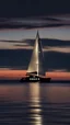 Placeholder: Show a yacht at night in the horizon