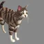 Placeholder: Un chien chat hybride, modélisme 3d, très détaillé