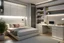 Placeholder: A youthful room with a PC and a bed 190 cm, 90 cm wide, and RGP side lighting model 2024