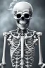 Placeholder: Skeleton in suit smoking