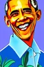 Placeholder: obama in a florida hawaiian shirt, photorealistic