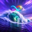 Placeholder: infinity symbol ∞ with vibrant powerful large tidal wave flowing around, striking, light shining through water, dramatic, captivating, powerful, fantasy, beautiful, octane render, 16k post-production, artstation: award-winning: atmospheric: commanding: fantastical: clarity: ultra quality: striking: brilliance: stunning colors: amazing depth; DSLR with a 80mm lens f/16 and a slow shutter speed of 1/15s, realistic photograph