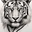 Placeholder: mixpnk style, scribbly scribbles pen and ink small line pencil sketch of head and half body of a tiger, intricate details and precisely drawn in style of jeremy mann