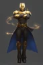 Placeholder: Golden Warforged, Batman, Sorcerer Supreme, Dark Cloak, Mechanus, Humanoid.