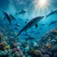 Placeholder: Underwater world in the Red Sea in Egypt, with dolphins and different types and colors of fish, realistic, detailed / HD quality --v 6.0, Canon EOS R5, edge lighting, cinematic lighting, translucency, extrusion and gradient value change, specular darkening and contrast, strong occlusion of the surrounding overlay, depth parallax, photorealistic, 4K , 3D