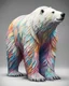 Placeholder: Hermoso dibujo coloreado de oso polar, obra de arte, calidad ultra, maximalista, full body, 12k 3D