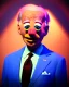 Placeholder: Waist up Portrait, joe Biden as muppet Sesame Street, Blue suit retro style, photo studio, city background, unreal engine 5, concept art, art station, god lights, ray tracing, RTX, lumen lighting, ultra detail, volumetric lighting, 3d.