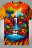 Placeholder: Design a t-shirt that features surreal landscapes, such as trees that turn into mystical creatures, waterfalls that flow into the sky, or enchanted forests inhabited by extraordinary beings. Play with unusual colors and abstract shapes to create a unique and evocative design.