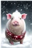 Placeholder: cute Christmas snow guniea pig