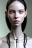 Placeholder: sci-fi-beautiful-mixed race pale mulatto woman-long straight black hair-by-rutkowski-gray-pupils-diadem-on-head-necklace-around-neck, perfect composition, beautiful detailed intricate insanely detailed octane render trending on artstation, 8 k artistic photography, photorealistic concept art, soft natural volumetric cinematic perfect light, chiaroscuro, award - winning photograph, masterpiece, oil on canvas, raphael, caravaggio, greg rutkowski, beeple, beksinski, giger