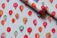 Placeholder: wrapping paper with watercolor of a hot air balloon, children's book illustration, white parchment paper, wrapping paper