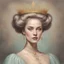 Placeholder: A stunning Duchess with a golden Royal Comb in their hair, in pastel drawing arts tyle