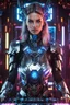 Placeholder: Photography Realistic super model Beautiful European woman as Dj player with body mecha|full armor|organ|mystery|runes|neon|light, imbalances, mutations, anomalies, natural beauty, sound system