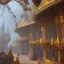 Placeholder: The palace of magic king, huge structure, panoramic view, zoomed out view of the exterior, mysterious, soft lighting, unreal engine 5 volumetric lighting, intricate details, realistic style, 8k resolution