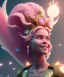 Placeholder: A portrait of gourgeus smiling angel queen, sweet ligth pink atmospheric, realistic, unreal engine, cinematic lighting, octane render.