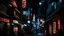 Placeholder: Neon-lit Tokyo streets, shadows hinting at otherworldly dangers, in a dark