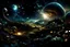 Placeholder: A stunning cinematic photo capturing the evolution of life, from its earliest forms to the diverse and complex organisms we see today. The image is a seamless blend of various species, showcasing the beauty and vastness of the natural world. The background is a dark, cosmic landscape, with swirling galaxies and celestial bodies, symbolizing the infinite universe. The overall atmosphere of the photo is awe-inspiring, with a sense of wonder and appreciation for life's journey., photo, cinematic