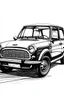 Placeholder: Small car drawing Black and white