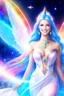 Placeholder: cosmic woman angels smile,admiral ufo high commander from the future, one fine whole face, crystalline skin, expressive blue eyes,rainbow, smiling lips, very nice smile, costume rainbow pleiadian, Beautiful tall woman pleiadian Galactic commander, ship, perfect datailed golden galactic suit, high rank, long blond hair, hand whit five perfect detailed finger, amazing big blue eyes, smilling mouth, high drfinition lips, cosmic happiness, bright colors rainbow, blue, pink, gold, jewels, realist,8k