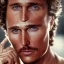 Placeholder: close up portrait of Matthew McConaughey with cigarette long hair and a very angry look