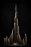 Placeholder: Edificio Burj khalifa como logotipo , arte lineal