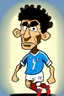 Placeholder: Anthony Modest French soccer player cartoon 2d