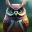 Placeholder: Owl, macro lens blur, hyperphotorealistic, sharp focus, unreal engine