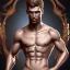 Placeholder: A man in briefs, volumetric lighting, intricate details, realistic style