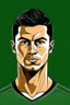 Placeholder: Cristiano Ronaldo Portuguese football player cartoon 2d