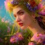 Placeholder:  Beautiful and bright goddess of spring,delicate flowers, knees up portrait, fantastical, intricate detail, splash screen, complementary colors, fantasy concept art, 8k resolution, Unreal Engine 5"