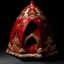 Placeholder: A dark red volcanic vault made out of brimstone designed in Matryoshka dolls painted by Katsushika Hokusai