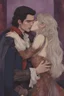 Placeholder: A couple from the dnd game curse of Strahd kissing