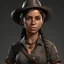 Placeholder: wild west young female civilian grimdark realistic